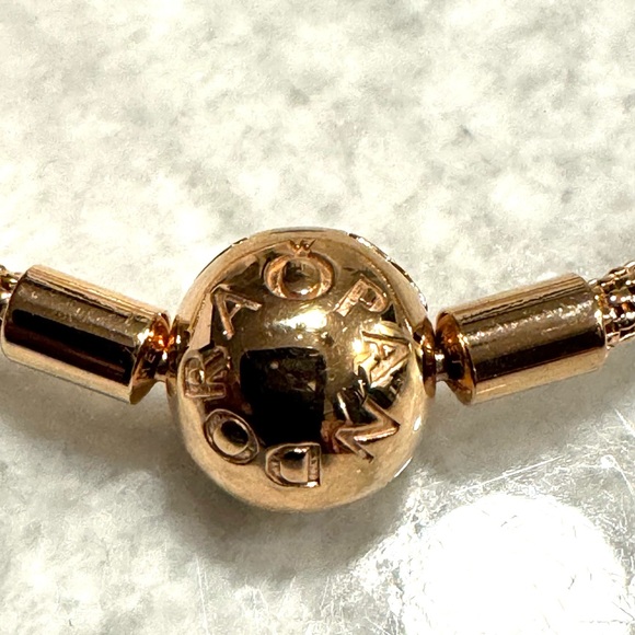 Pandora Moments Mesh Bracelet in Rose Gold - Picture 6 of 10